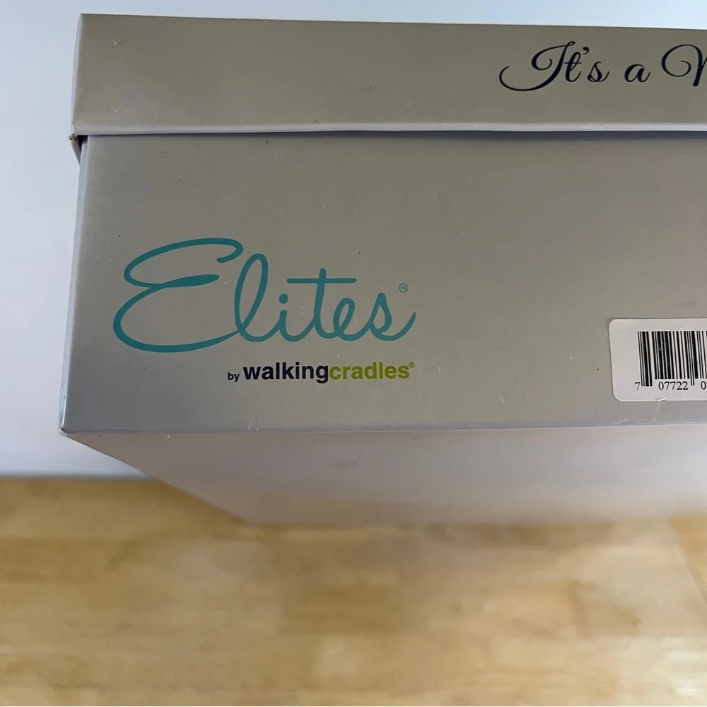 Elites Women's Walking Cradles Black Leather Knee-High Boots Size 7.5N (NWT)